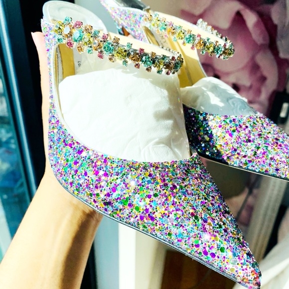 NWT - Jimmy Choo - BING 100 in Confetti - Size 40 - Picture 7 of 12